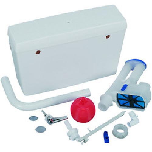 PLASTIC CISTERN LOW LEVEL WHITE SIDE INLET PL1152 Twiggs